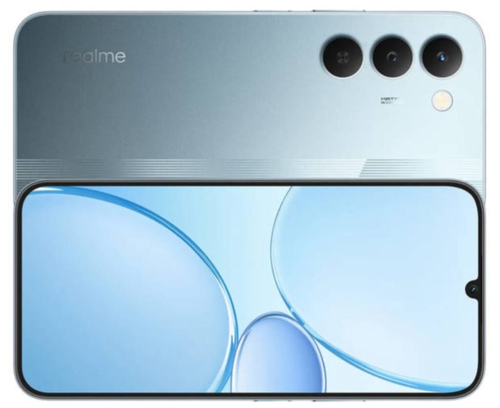 realme narzo 100 lite 5g smartphone front and back view