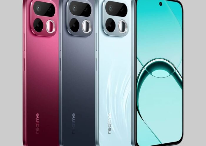 realme 16t 5g smartphone front display and back panel design