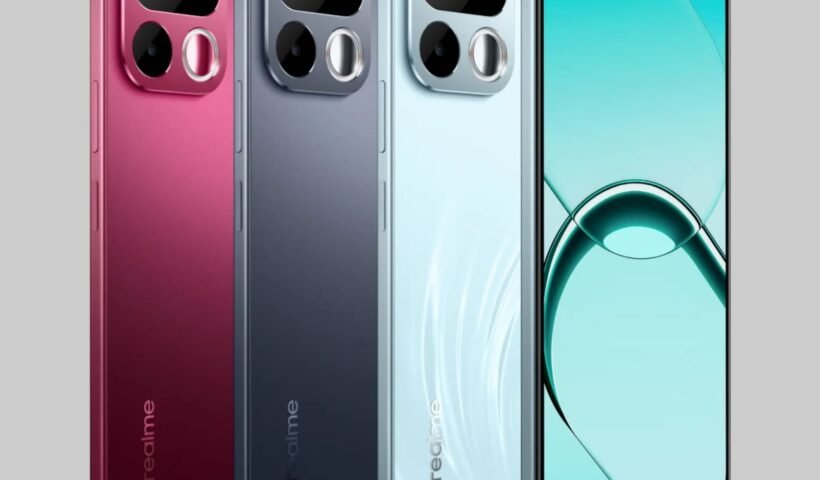 realme 16t 5g smartphone front display and back panel design