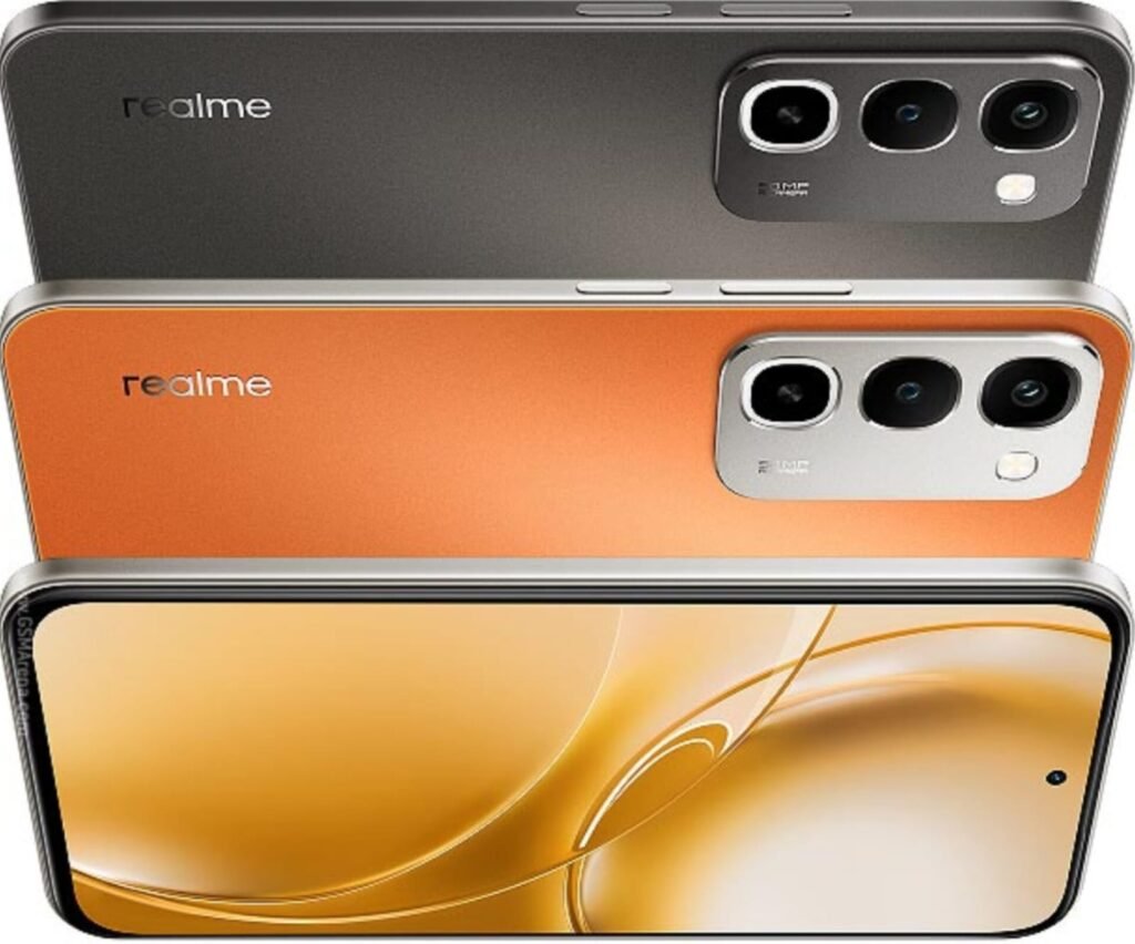 Realme Narzo 100x 5G smartphone showcase banner with MobileGyan branding