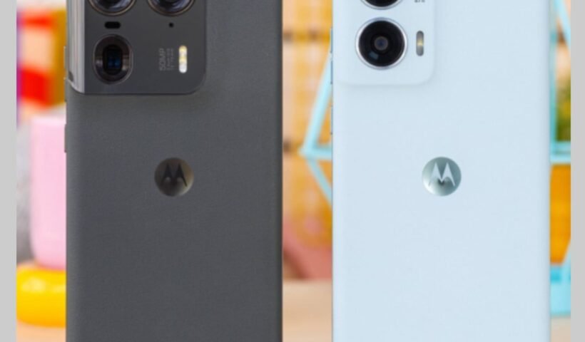 Motorola Edge 50 Fusion 5G smartphone with 3D curved pOLED display and vegan leather back