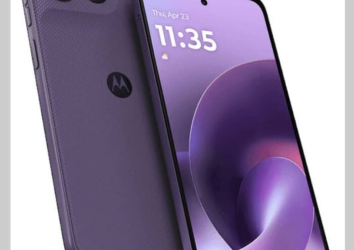 Motorola Moto G67 Power 5G smartphone with vegan leather back panel