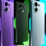 OPPO K13 Turbo 5G gaming smartphone front and back view showing design and display