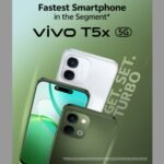 Vivo T5X 5G smartphone displaying 120Hz screen and sleek back design review on mobilegyan