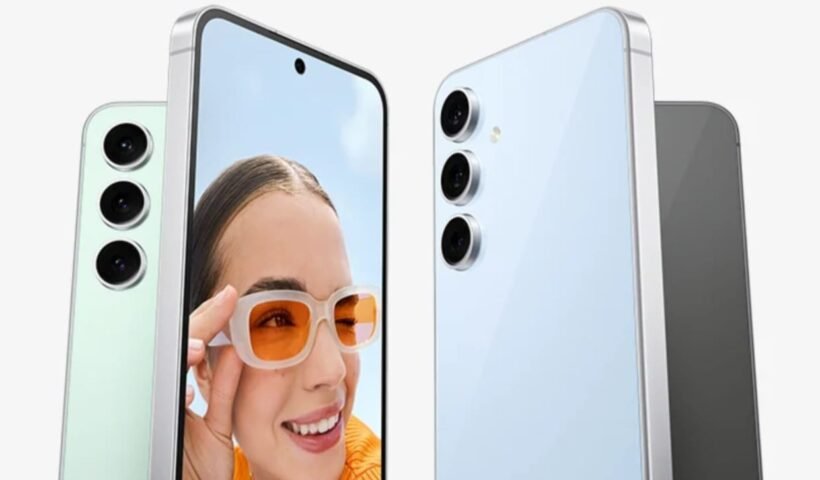 Samsung Galaxy S24 FE 5G smartphone displaying 6.7 inch Dynamic AMOLED screen and triple camera setup review on mobilegyan